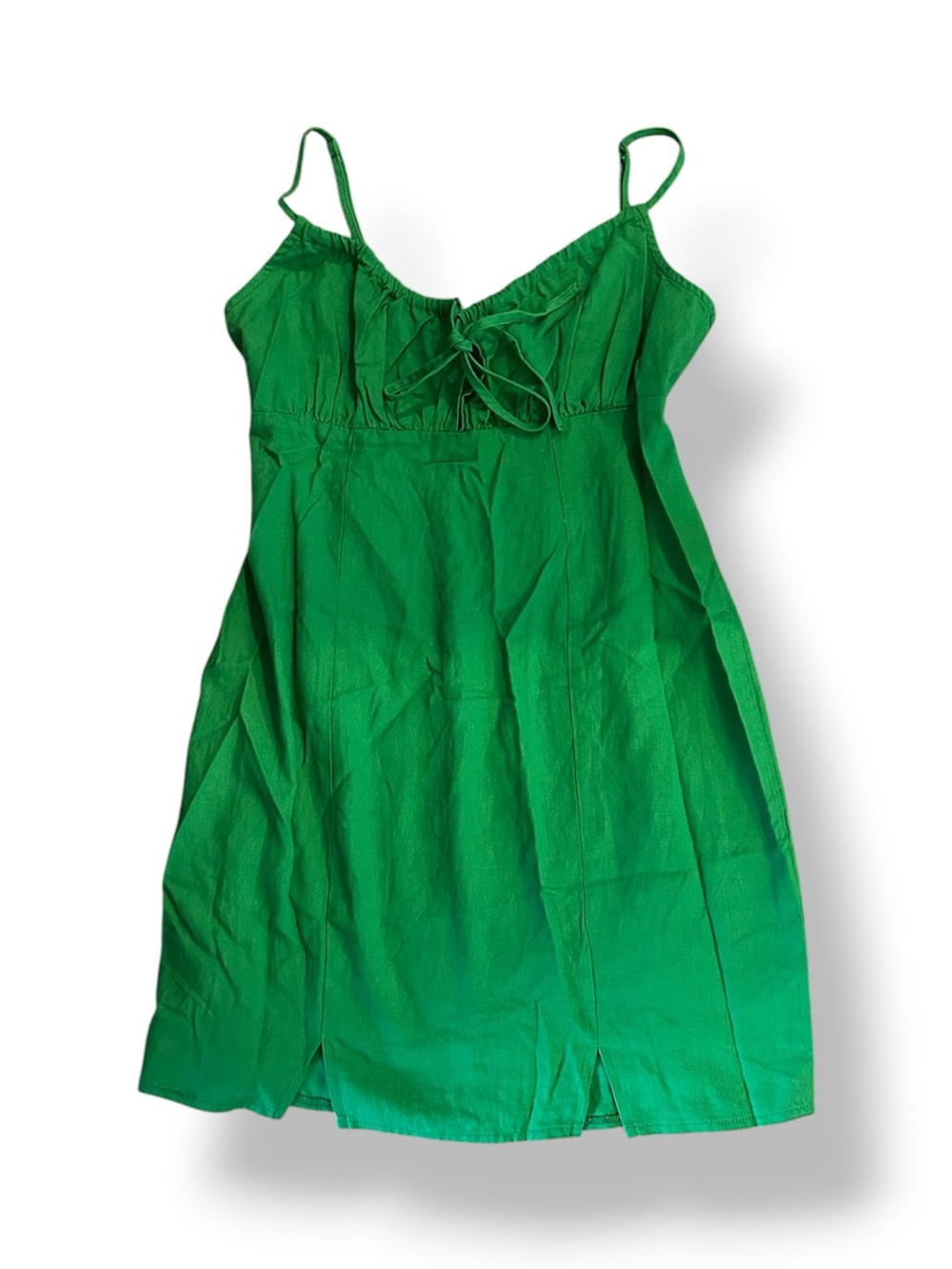 [wild fable] Green Mini Dress Linen Blend